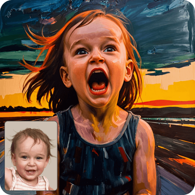 Portrait in the style of Henri Matisse